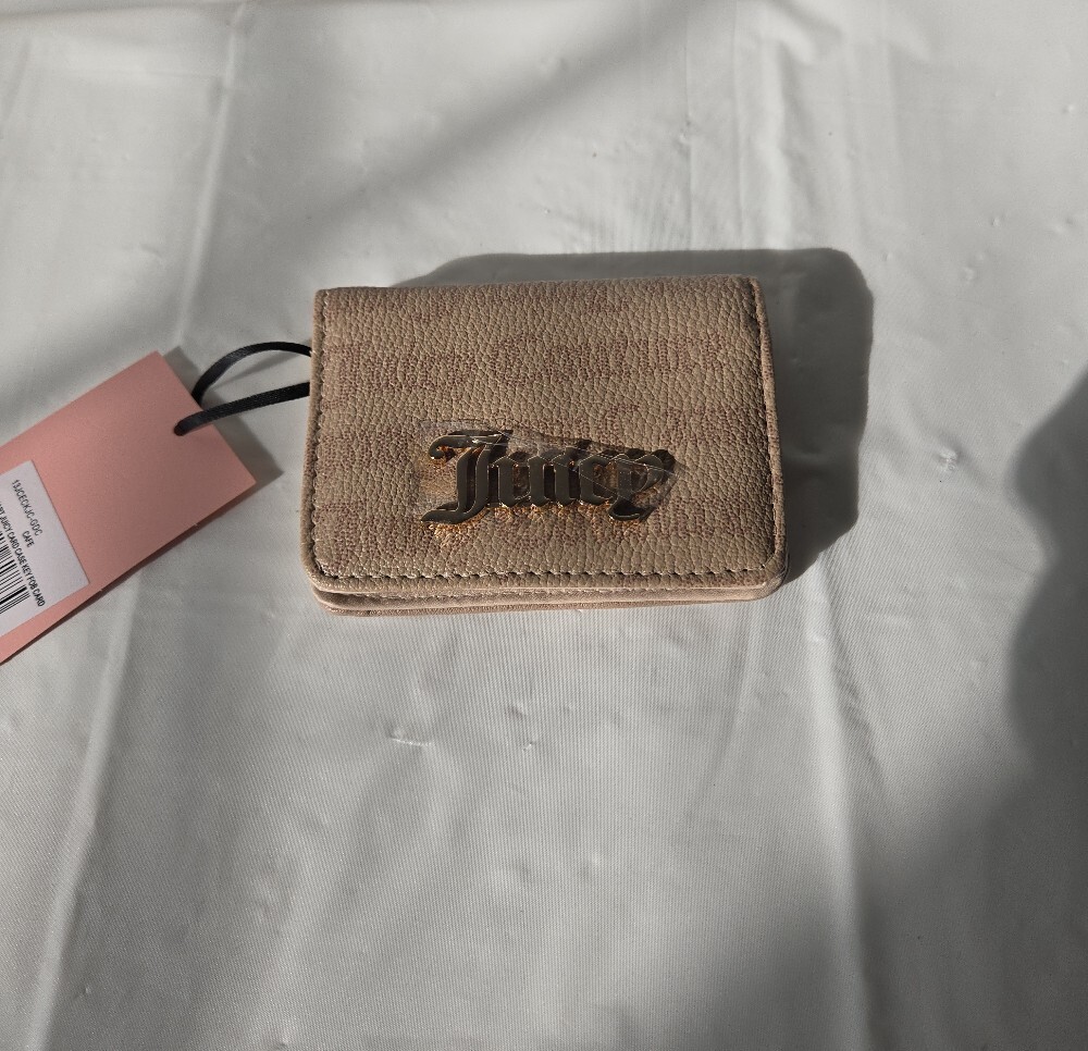 Juicy Couture Café Card Case Key Fob • Gold Logo - Picture 3 of 11